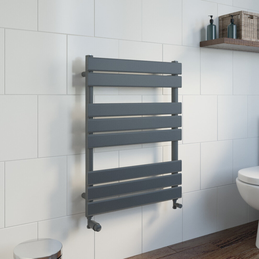 Heatsync (Anthracite, 800 X 600Mm) Bathroom Heated Towel Rail Radiators Central Heating Radiators