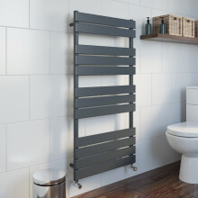 (Anthracite, 1200 x 600mm) Heatsync Bathroom Heated Towel Rail Radiators Central Heating Radiators