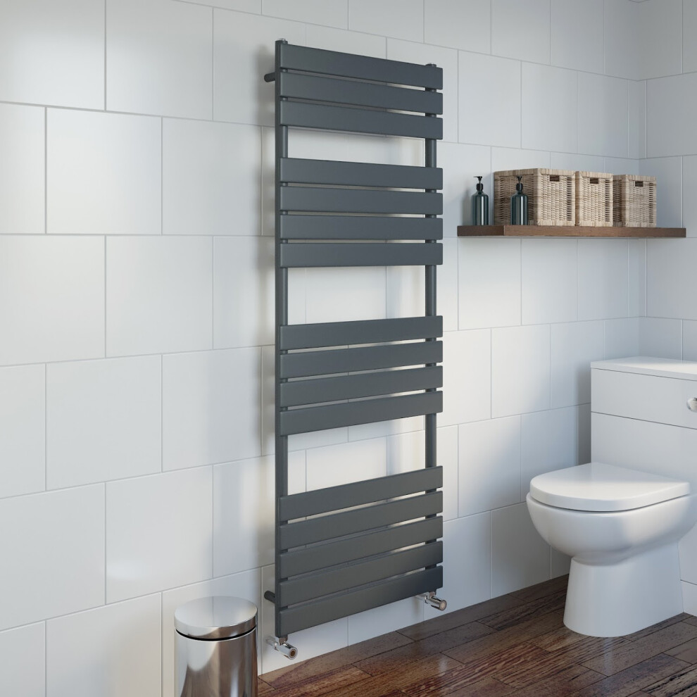 (Anthracite, 1600 X 600Mm) Heatsync Bathroom Heated Towel Rail Radiators Central Heating Radiators 5056806110752
