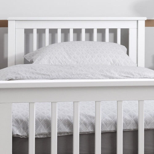 Noa and Nani Hampshire Single Bed Frame in Classic White 1