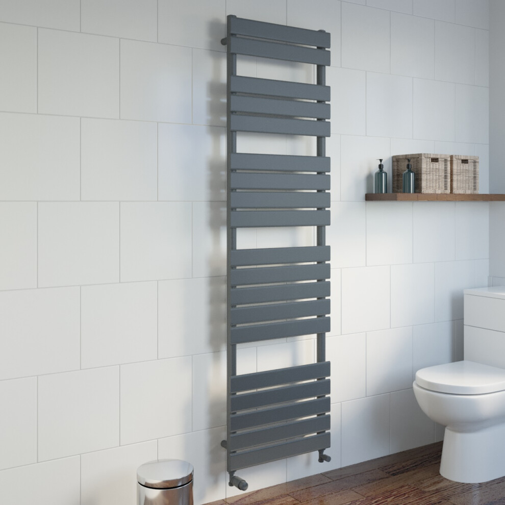 (Anthracite, 1800 X 500Mm) Heatsync Bathroom Heated Towel Rail Radiators Central Heating Radiators 5056806110769