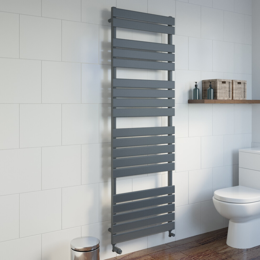 (Anthracite, 1800 X 600Mm) Heatsync Bathroom Heated Towel Rail Radiators Central Heating Radiators 5056806110776
