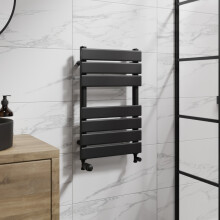 (Black, 650 x 400mm) Heatsync Bathroom Heated Towel Rail Radiators Central Heating Radiators
