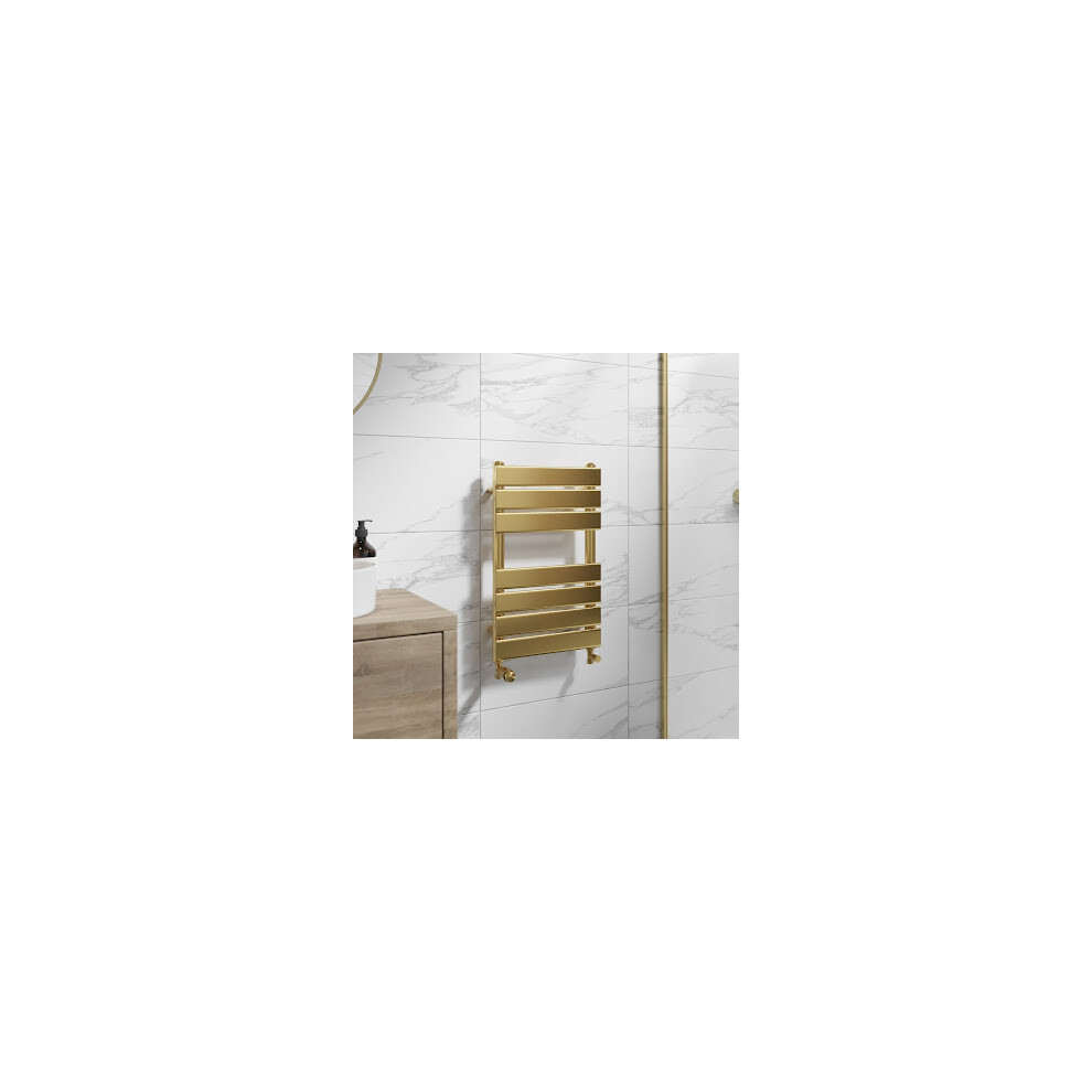 (Brushed Brass, 650 x 400mm) Heatsync Bathroom Heated Towel Rail Radiators Central Heating Radiators