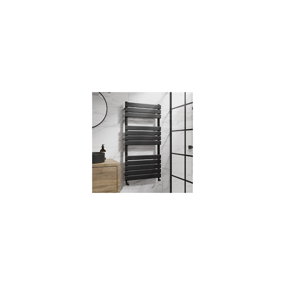 (Black, 1200 x 600mm) Heatsync Bathroom Heated Towel Rail Radiators Central Heating Radiators