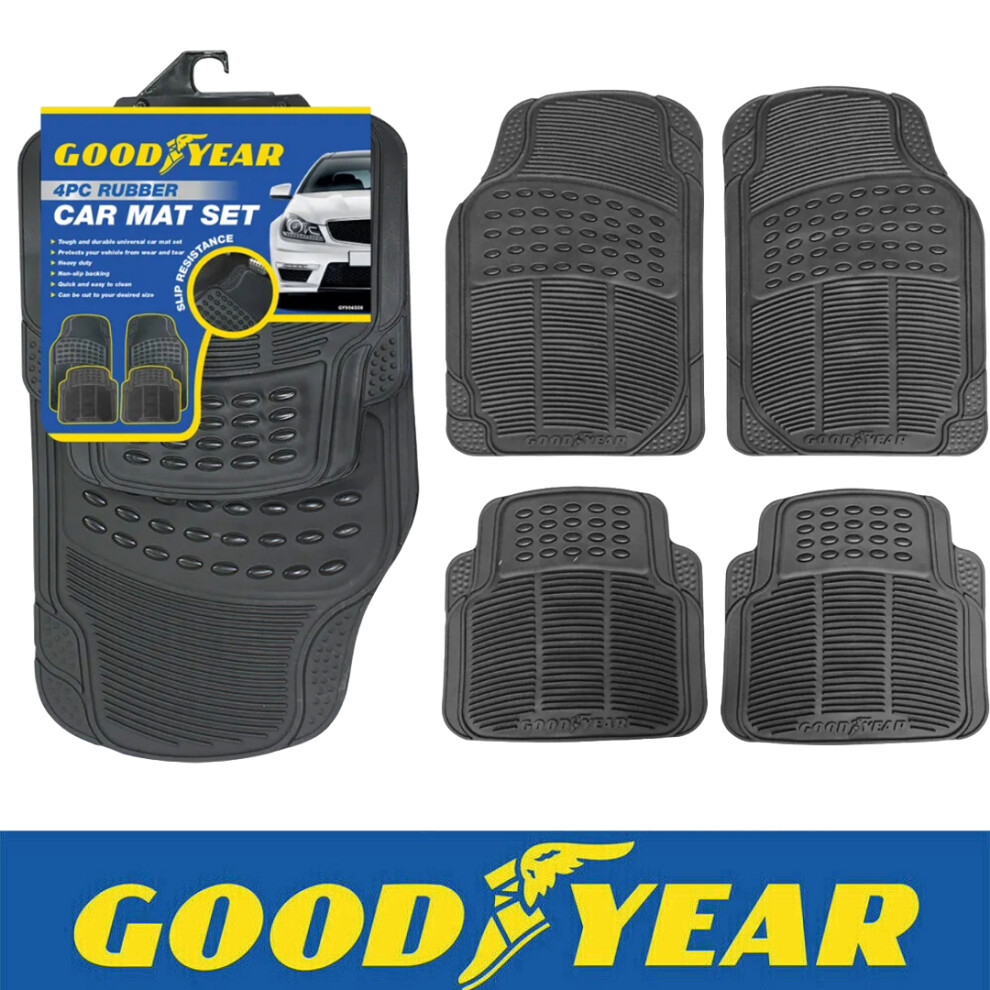 Goodyear Heavy Duty Car Mat Set 4Pc, Gy904508 5055441444598
