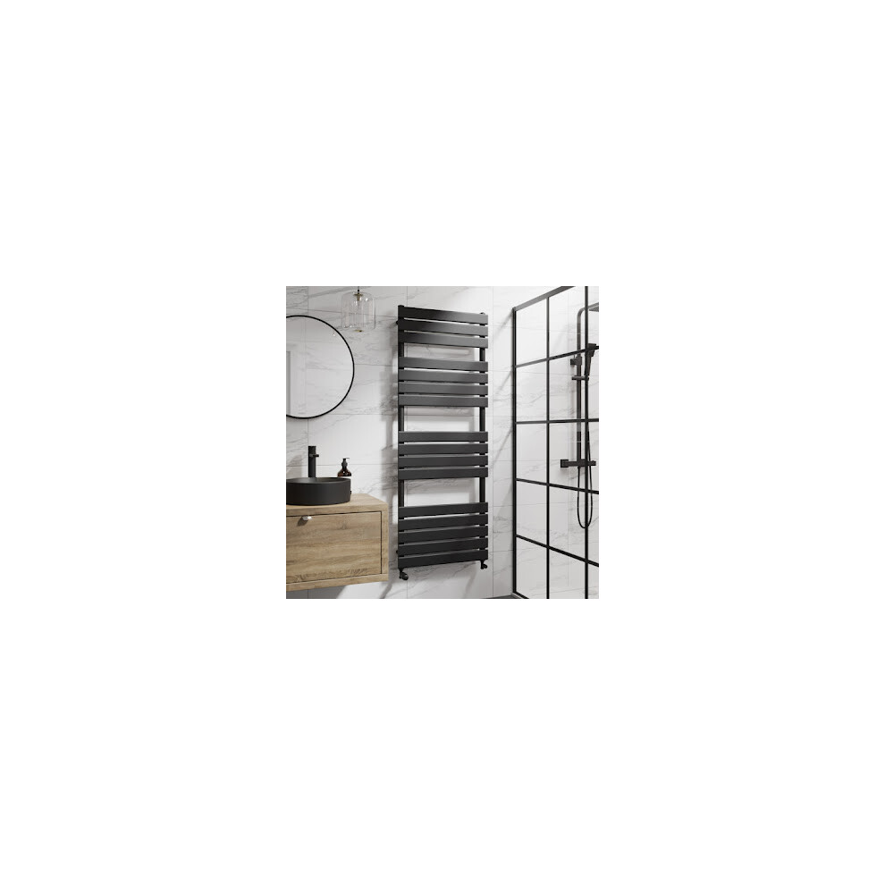 (Black, 1600 X 600Mm) Heatsync Bathroom Heated Towel Rail Radiators Central Heating Radiators 5056806110851