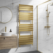 (Brushed Brass, 1600 x 600mm) Heatsync Bathroom Heated Towel Rail Radiators Central Heating Radiators