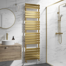 (Brushed Brass, 1800 x 500mm) Heatsync Bathroom Heated Towel Rail Radiators Central Heating Radiators