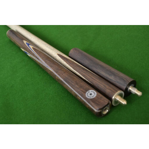 Handcrafted 3/4 piece Snooker Cue Set with ST GEORGES Design Case 1