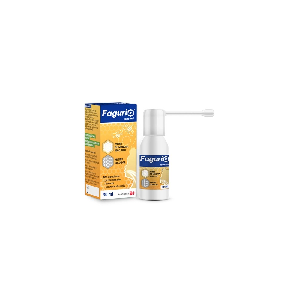 Antibiotice Faguria Spray Oral, 30 Ml, Tonsillitis, Sore Throat, Hoarseness