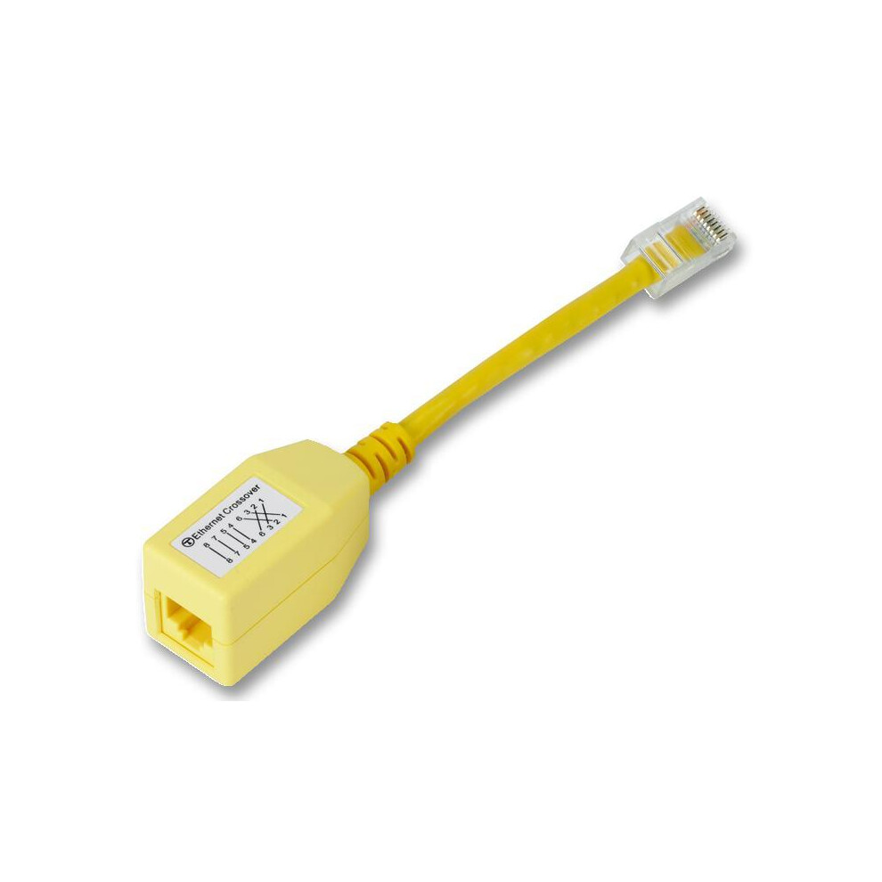 Raraion - Rj45 Male To Female Cat5e Wired Ethernet Crossover Adaptor 5055386502988