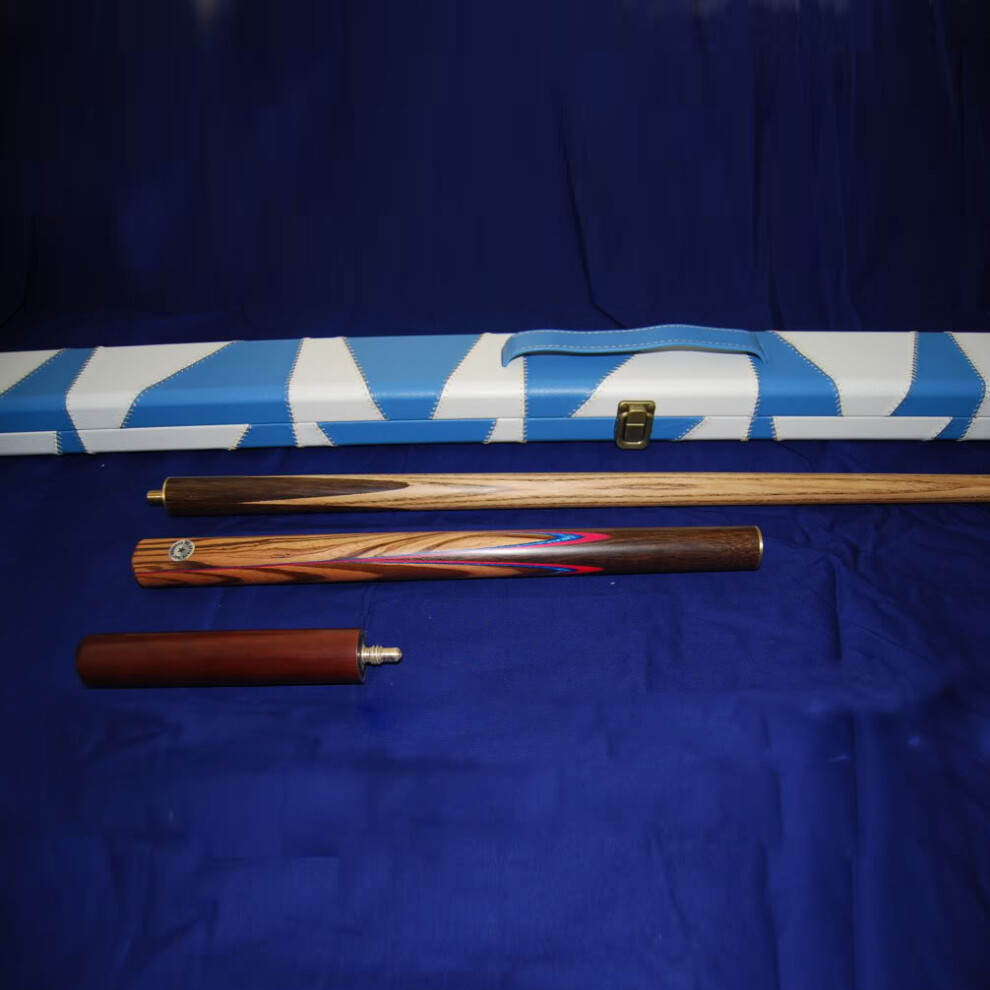 57 Inch Handmade 3/4 Multi-Handspliced Rosewood Butt Snooker Cue Set