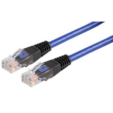 PRO SIGNAL - 20m Blue Cat5e Crossover Lead