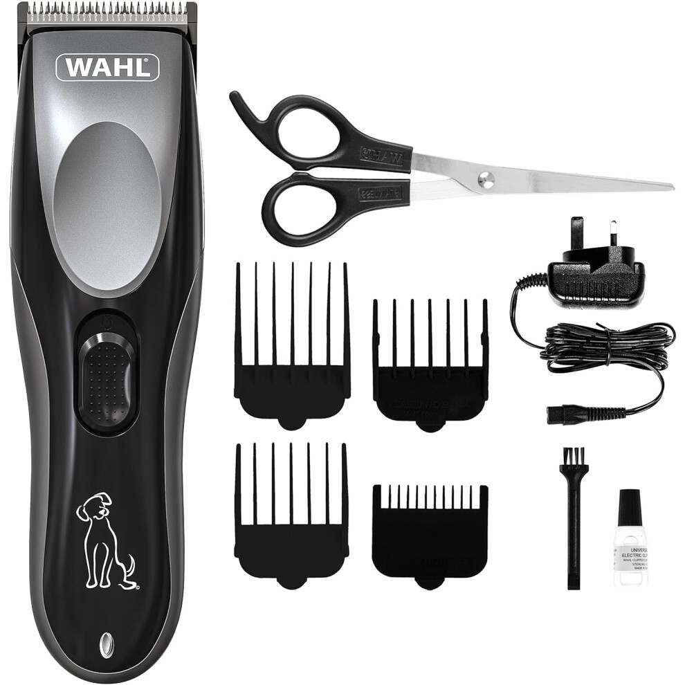 Wahl Rechargeable Pet Clipper Kit, Dog Clippers, Cordless Dog Grooming Kit, Pet Hair Trimmer Set, Low Noise and Vibration, Grooming Pets at Home