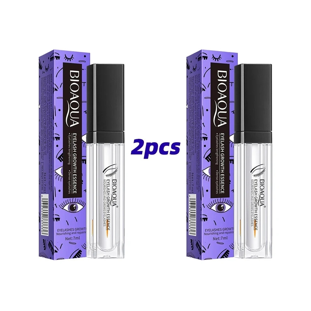 (Essence 2pcs, 7ML) 7 Days Fast Eyelash Growth Serum Eyelash Eyebrow Growth Strong Makeup