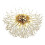 (Golden) Crystal Ceiling Light, Modern Fireworks Chandelier, LED Ceiling Light Dimmable 1