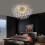 (Chrome) Crystal Ceiling Light, Modern Fireworks Chandelier, LED Ceiling Light Dimmable 1