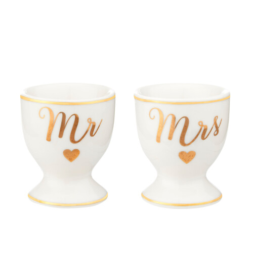 Sass & Belle Porcelain His & Hers Egg Cups 1