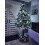 Elegant Artificial Christmas Tree on Real Pine Trunk - Holiday Decor 1