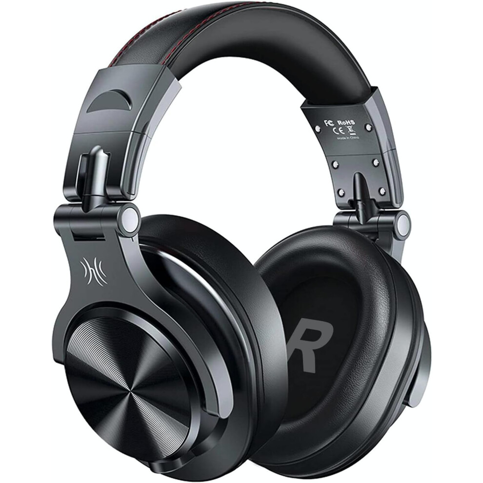 Oneodio A70 Bluetooth Headphones Over Ear, 72 Hrs Playtime, Monitor Level Stereo Sound Quality, Foldable Wireless＆Wired Dj Headphone