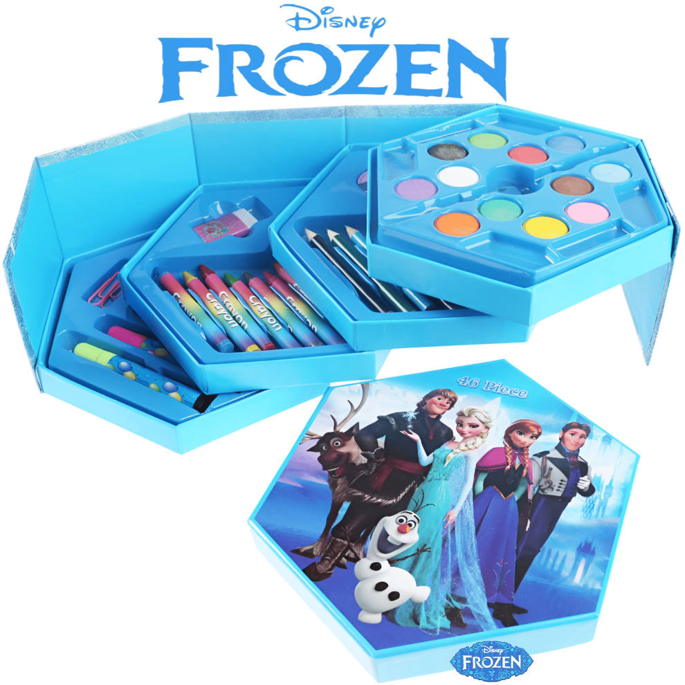 Frozen  46 pcs colouring crayon pen art set for kids