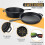 KICHLY Pre Seasoned Cast Iron Pan Combo Cooker (1) 8