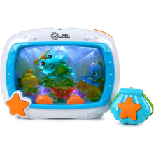 Baby Einstein 11058 , Sea Dreams Soother Cot Toy with Remote, Lights and Melodies, Newborns and up Multi