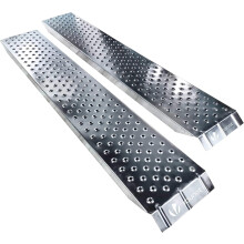 VOUNOT Loading Ramps, 2 Steel Ramps Heavy Duty for Van, Lawnmower, ATV, Quad Motorcycle, 400 kg Max Loading, 135 x 23 cm