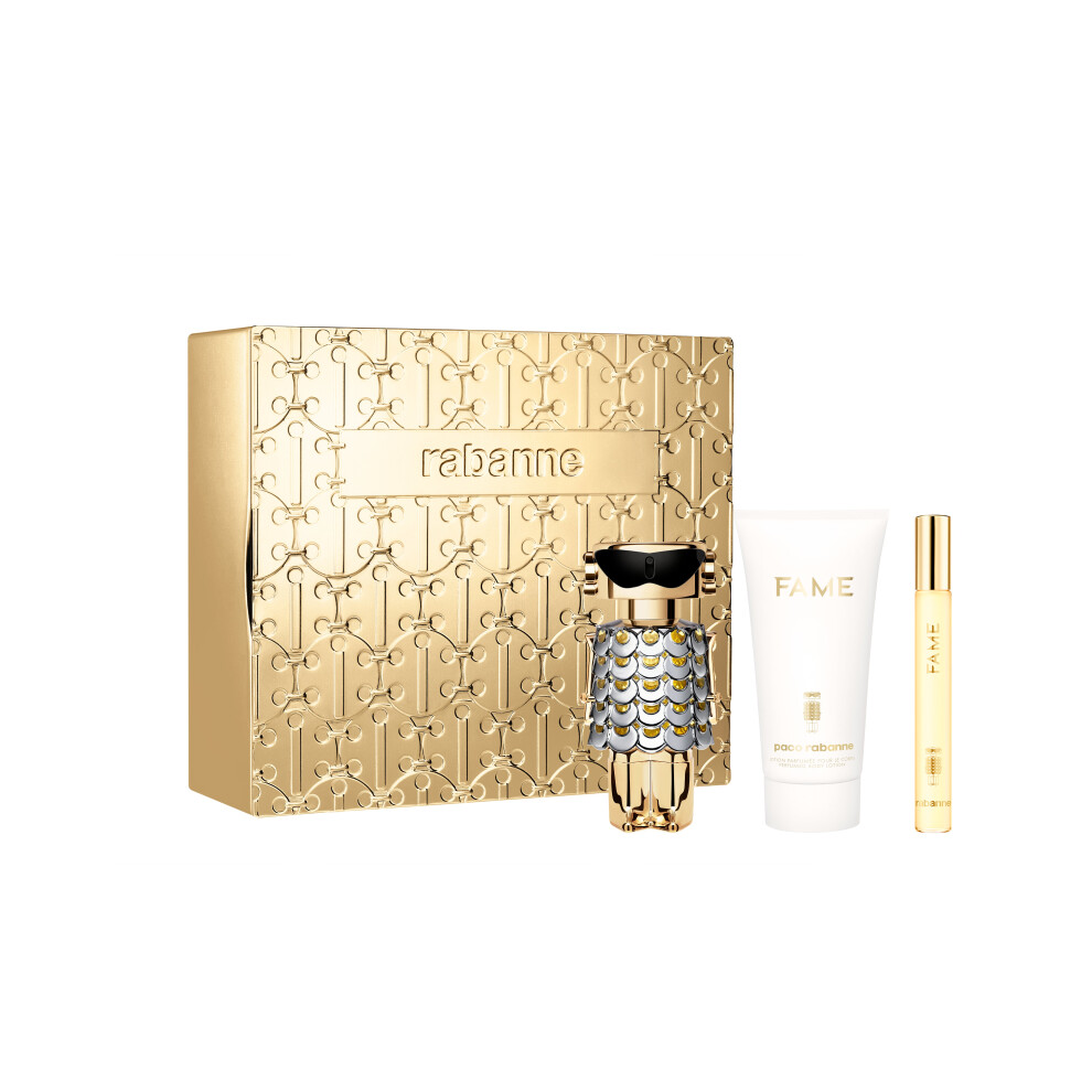 Paco Rabanne Fame 50ml EDP, 75ml Body Lotion & 10ml Travel Spray