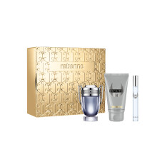 Rabanne Invictus 3pc Gift Set EDT 50ml + 10ml + Shower Gel 100ml Men
