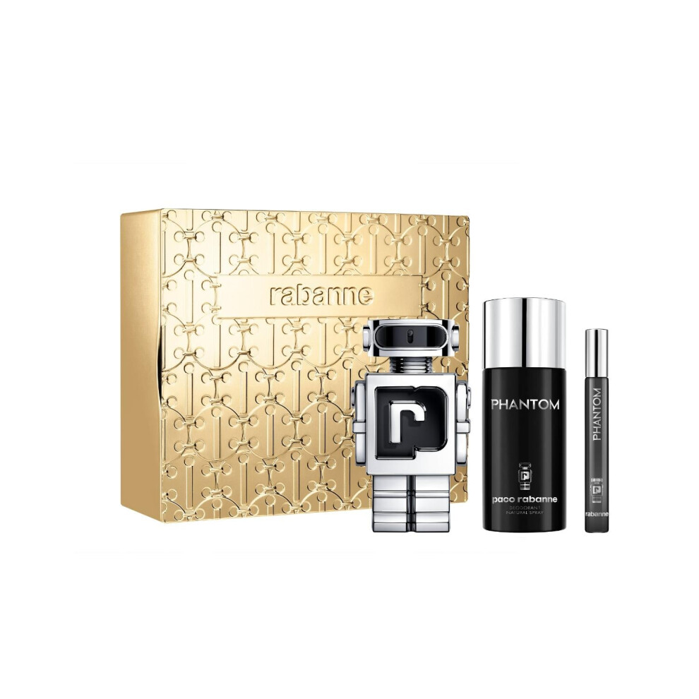 Rabanne Phantom 100ml EDT, 150ml Deo & 10ml Travel Spray