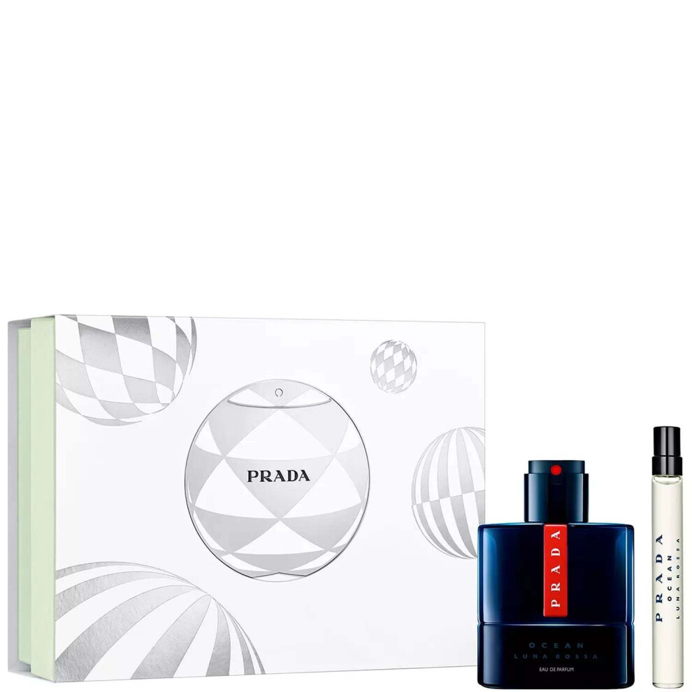 Prada Luna Rossa Ocean Parfum 50ml & 10ml Travel Spray Gift Set