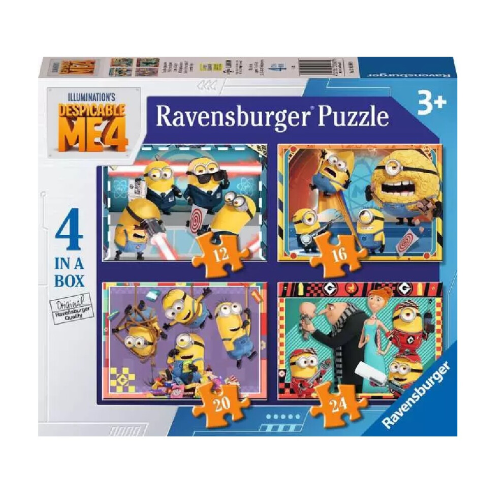 Ravensburger Despicable Me 4 Jigsaw Puzzles 4 In A Box