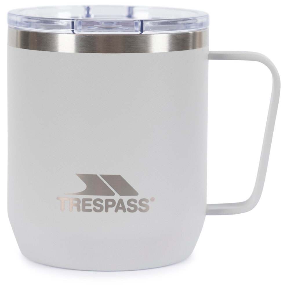 (One Size, Platinum) Trespass Insulated Thermal Travel Mug Nooper