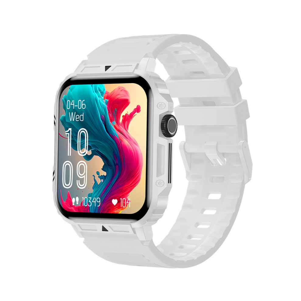 Chronus Smart Watch Bluetooth Call Heart Rate Blood Pressure Sleep Health Monitor Exercise Pedometer(White) White 6976918006776