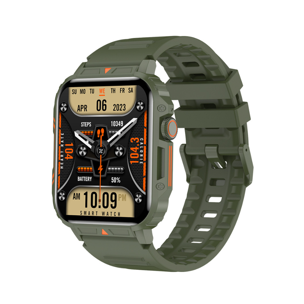 Chronus Smart Watch Bluetooth Call Heart Rate Blood Pressure Sleep Health Monitor Exercise Pedometer(Green) Green 6976918006752