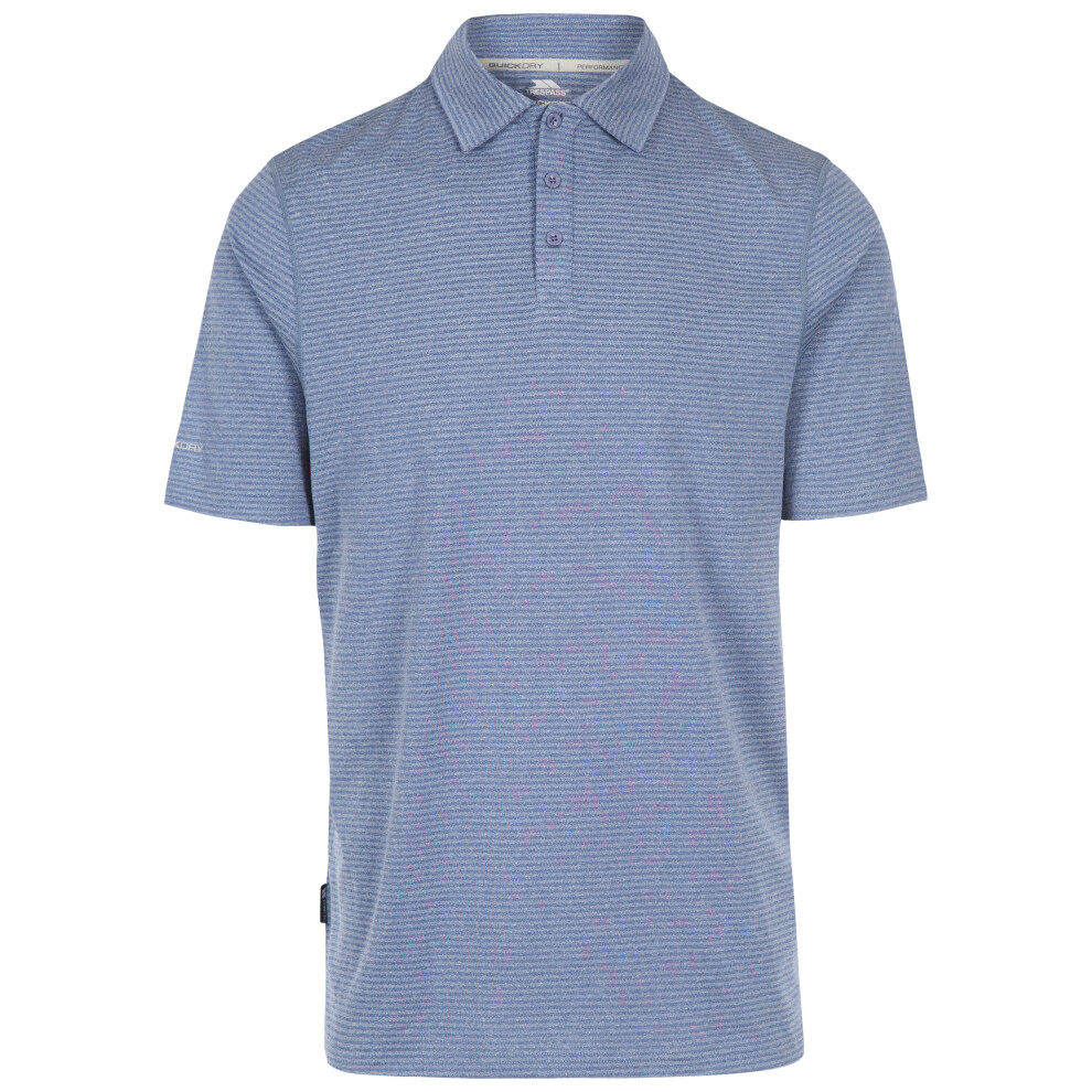 (XXS, Denim) Trespass Mens Polo Short Sleeve Fardrum