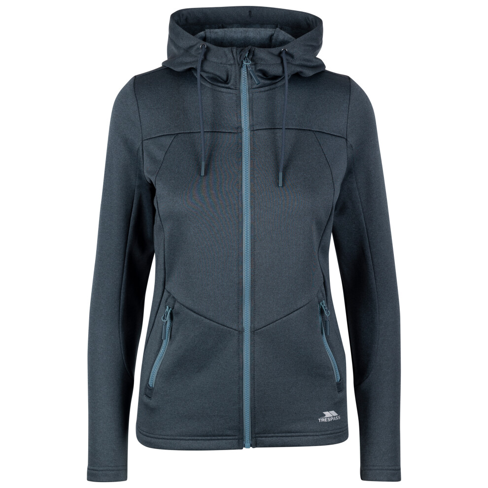 (6, Blue Greige Marl) Trespass Women's Active Top Hooded Front Zip Koa