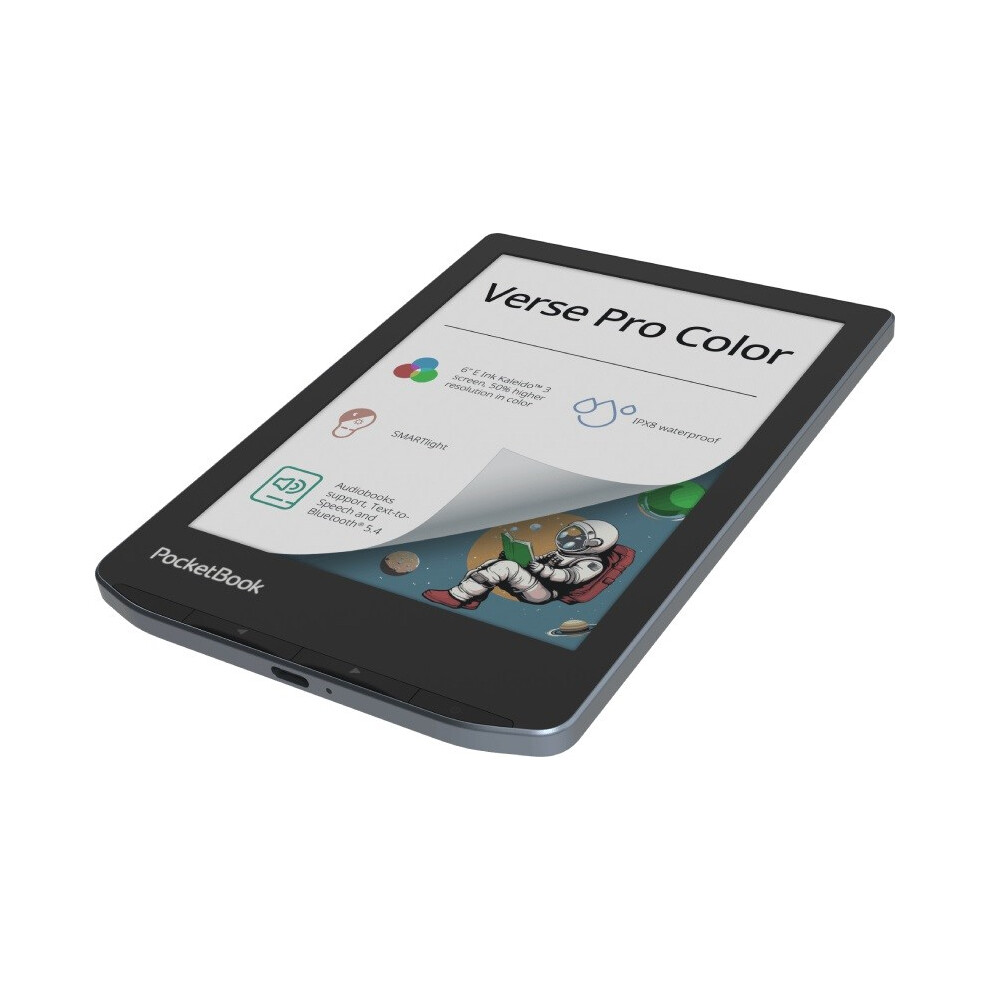 Pocketbook Blau Verse Pro Color E-Reader, 6-Zoll-Touchscreen, Wasserdicht, E-Book-Reader, Hörbücher, - Image 4