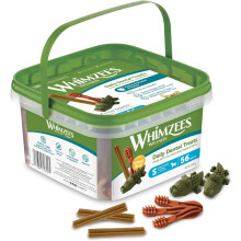 WHIMZEES ByWellness Variety Box, Mixed Shapes, Natural and Grain-Free Dog Chews, Dog Dental Sticks for Small Breeds, S (Pack of 56)