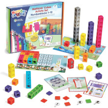 Learning Resources LSP0949-UK MathLink Cubes Numberblocks 1-10 Activity Set, Early Years Maths Learning, Build Learn & Play in The Classroom & at Home