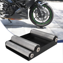 JFG RACING Motorcycle Roller Stand,Wheel Cleaning Roller Stand for Tyre Cleaning & Chain Lubrication-GRoller Medium Bikes