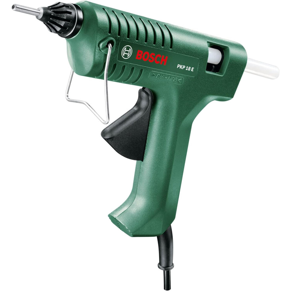 Bosch Glue Gun PKP 18 E (1 x Extra-Length Nozzle, Glue Stick, 240 V),Package may vary [Energy Class A]