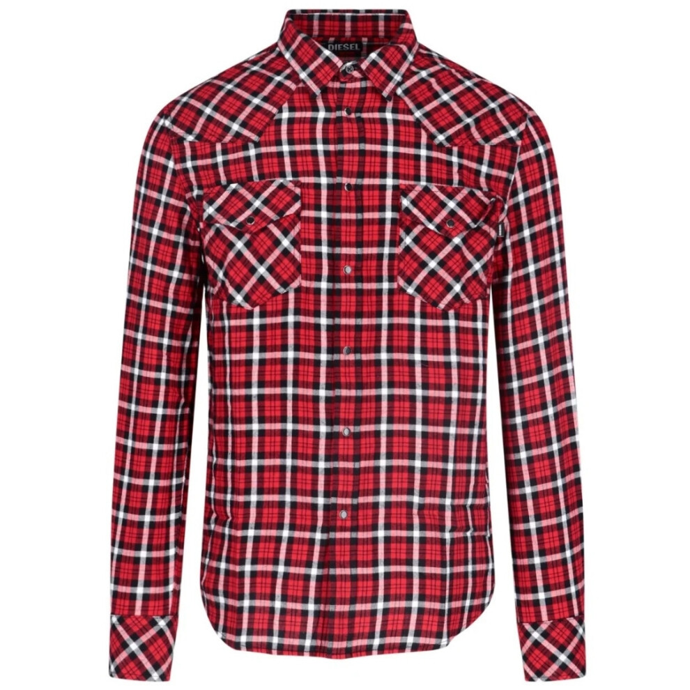 (S) Diesel Racing Red Check Shirt