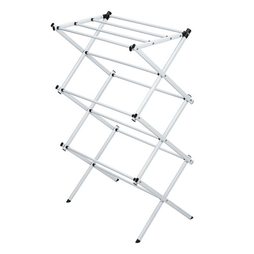 Living And Home Foldable Clothes Drying Rack Clothes Airer 2