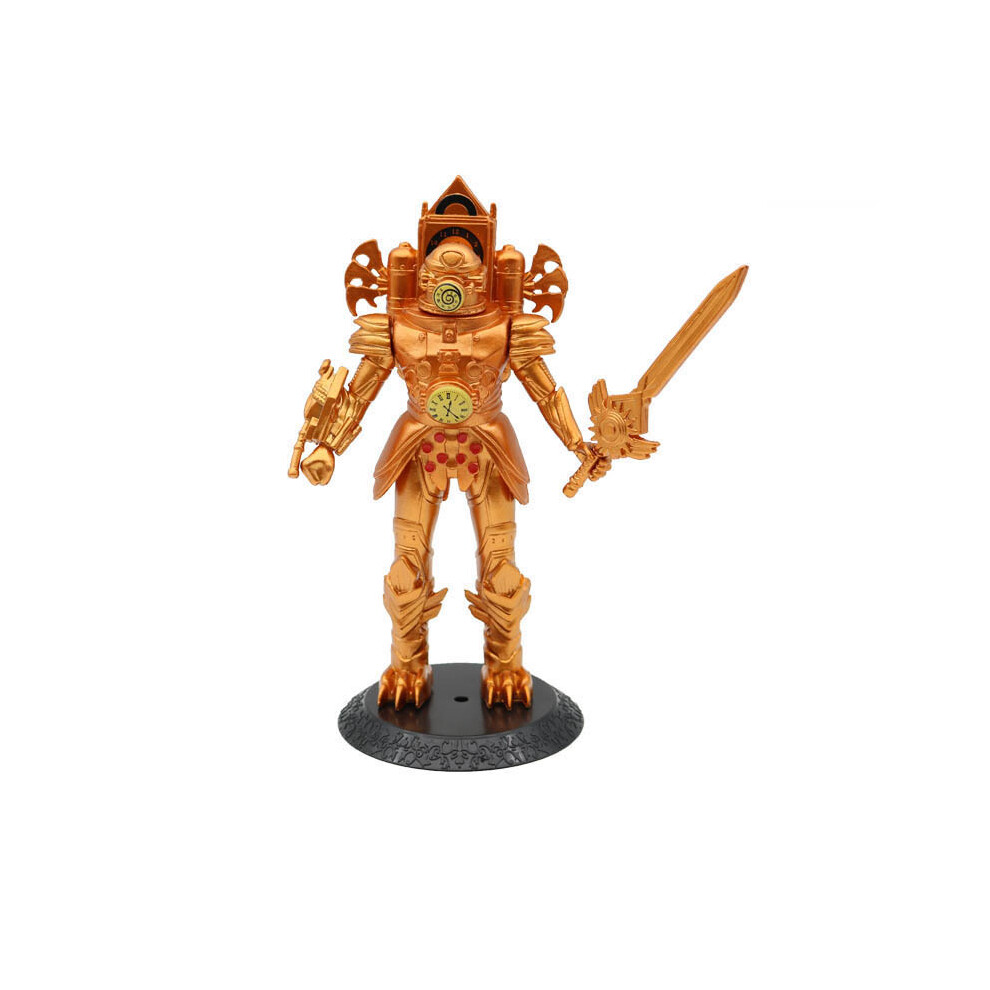 Sloert (Style D) Skibidi Toilet Titan Clock Man Pvc Figure Model Game Doll Decor Display Golden
