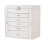 Living And Home White Large Jewellery Box with Drawers and Mirror 3