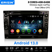 4GB+64GB 8-Core Android 13 CarPlay Car Stereo GPS Radio For Renault Megane 2 DAB+ WiFi SWC BT 5.0 DSP DVD