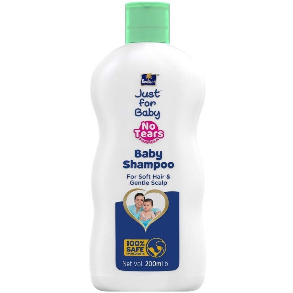 Parachute Just For Baby - Baby Shampoo with No Tears Formula Enriched with Olive Oil and Almond Milk Dermatologically Tested 200ml